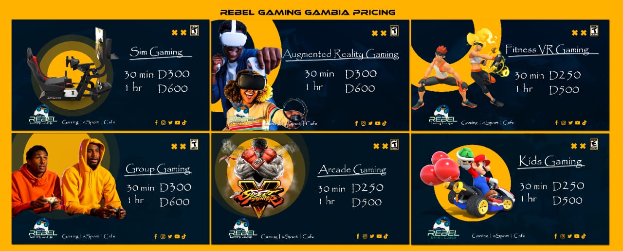 Rebel Gaming Lounge The Gambia